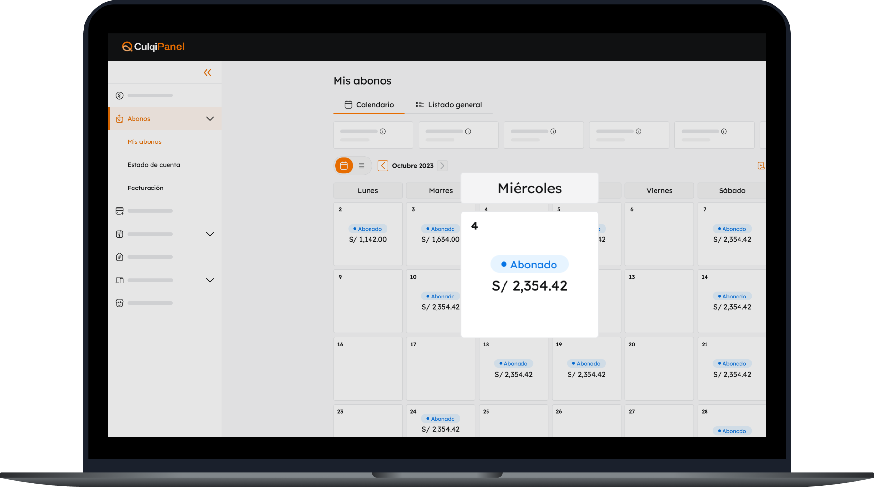 Consultar tus abonos