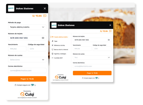 Realiza cobros únicos con CulqiOnline